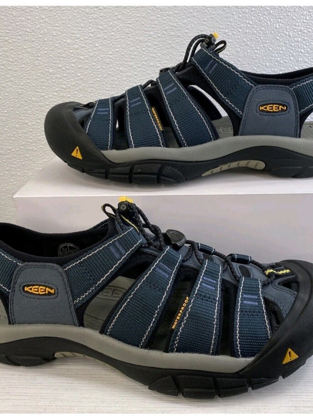 KEEN Newport H2 Men's Hiking Water Sandals Navy/Medium Gray Size 9.5 Wide NWOB - Picture 8 of 9